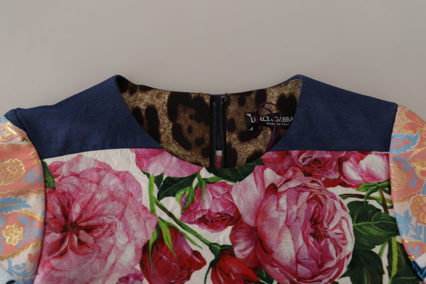Міні-сукня-футляр Dolce &amp; Gabbana в стилі Печворк - багатобарвна елегантність