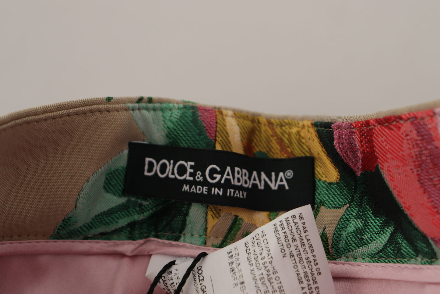 Класичні брюки Dolce &amp; Gabbana із завищеною талією з квітковим принтом