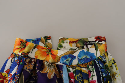 Спідниця-максі Dolce &amp; Gabbana із завищеною талією та сицилійським візерунком