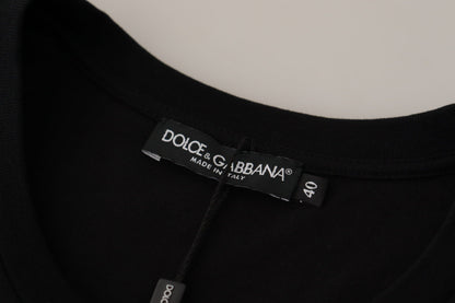Бавовняна жіноча футболка Dolce &amp; Gabbana Chic з чорним логотипом