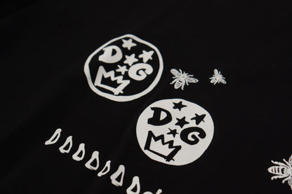 Бавовняна жіноча футболка Dolce &amp; Gabbana Chic з чорним логотипом