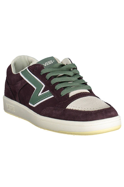 Фіолетові шкіряні чоловічі кросівки Vans