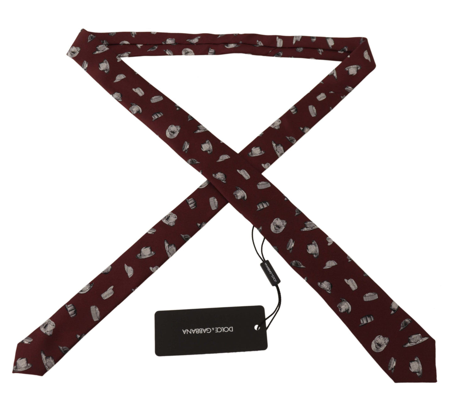 Шовкова краватка Dolce &amp; Gabbana Maroon Elegance