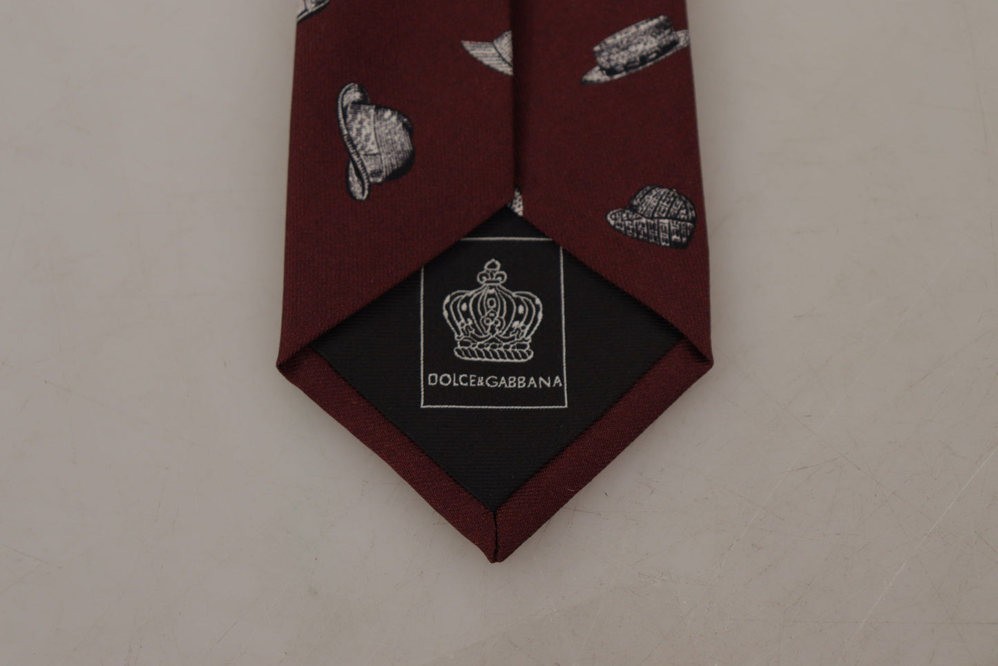 Шовкова краватка Dolce &amp; Gabbana Maroon Elegance