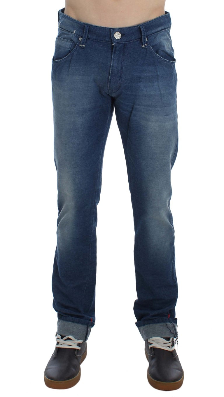 Acht Slim Fit Blue Wash Італійський денім