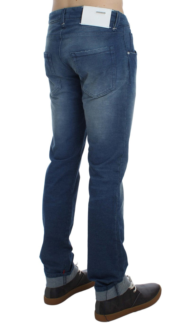 Acht Slim Fit Blue Wash Італійський денім