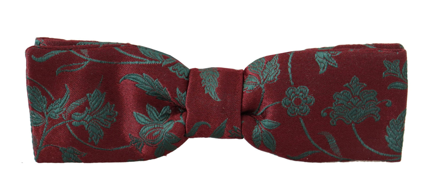 Елегантний темно-бордовий метелик із візерунком Dolce &amp; Gabbana