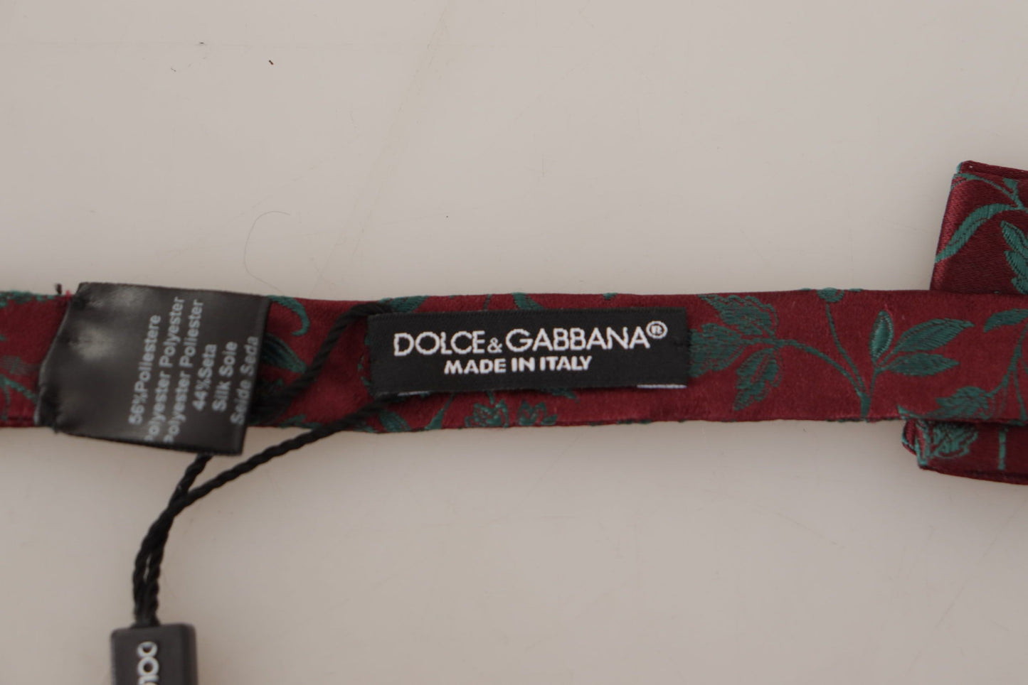 Елегантний темно-бордовий метелик із візерунком Dolce &amp; Gabbana