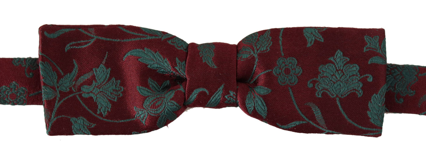 Елегантний темно-бордовий метелик із візерунком Dolce &amp; Gabbana