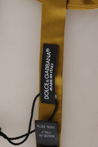 Елегантний гірчичний шовковий метелик Dolce &amp; Gabbana