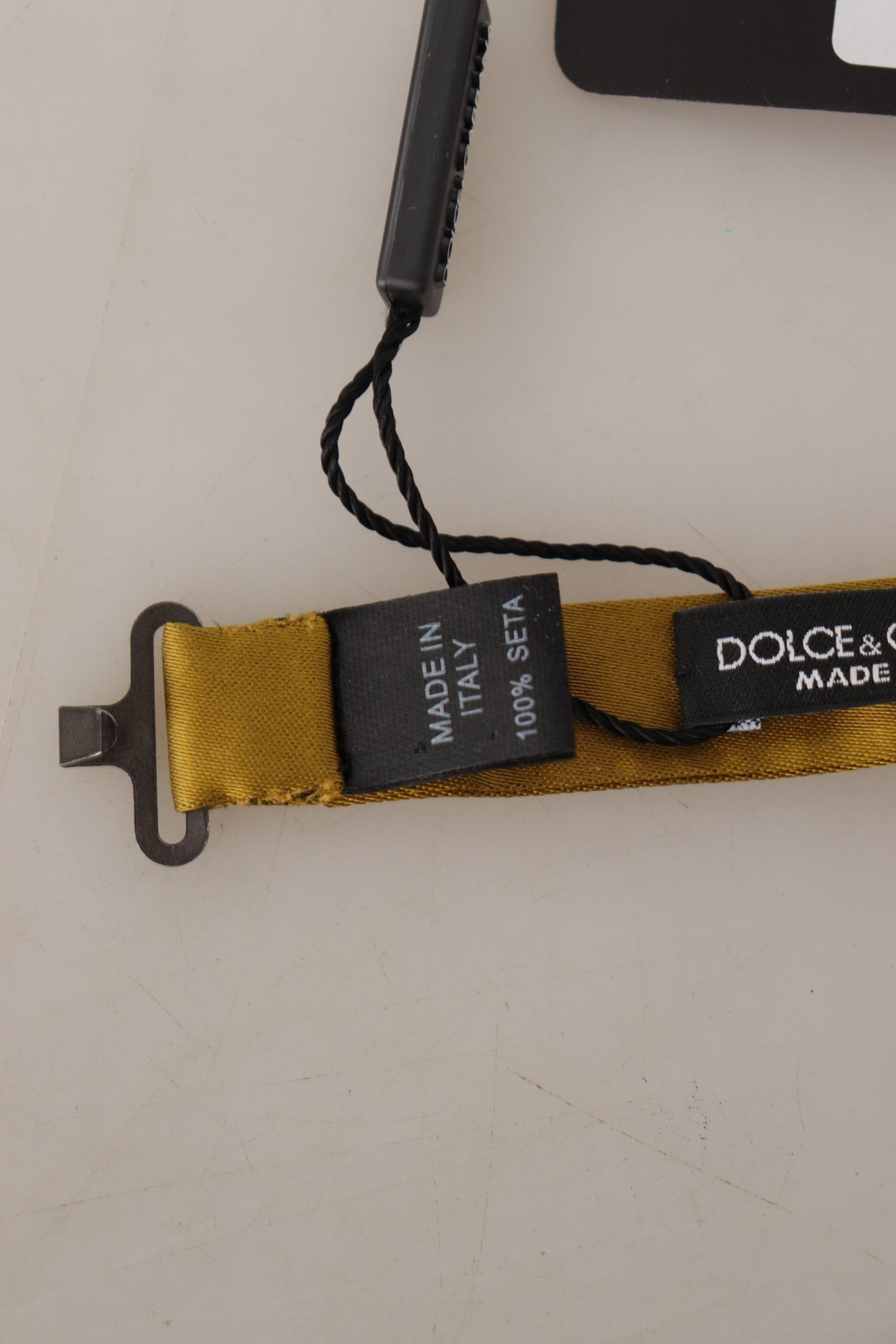 Елегантний гірчичний шовковий метелик Dolce &amp; Gabbana