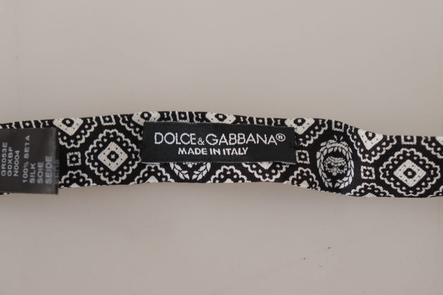 Елегантний шовковий чорний метелик Dolce &amp; Gabbana