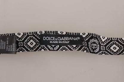 Елегантний шовковий чорний метелик Dolce &amp; Gabbana