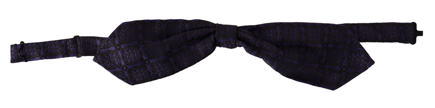 Елегантний блакитний шовковий метелик з геометричним малюнком Dolce &amp; Gabbana