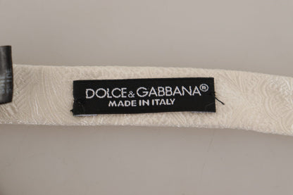 Елегантний білий шовковий метелик Dolce &amp; Gabbana