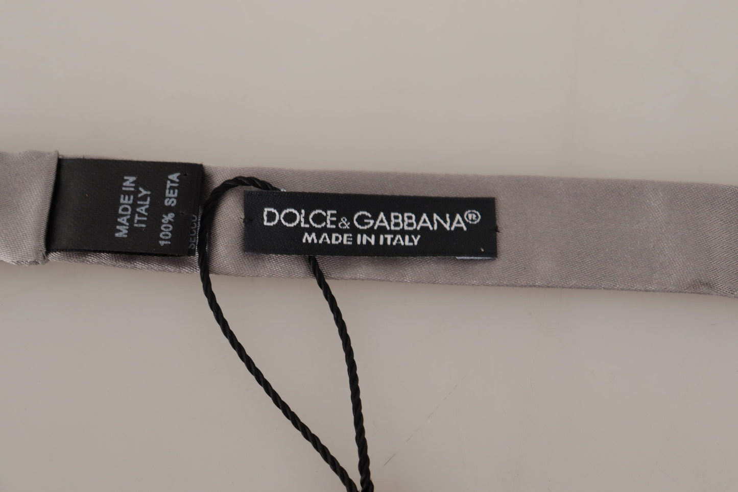 Елегантний сріблястий шовковий метелик Dolce &amp; Gabbana для вишуканого вечора