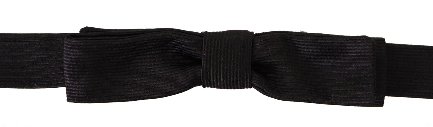 Елегантний шовковий чорний метелик Dolce &amp; Gabbana