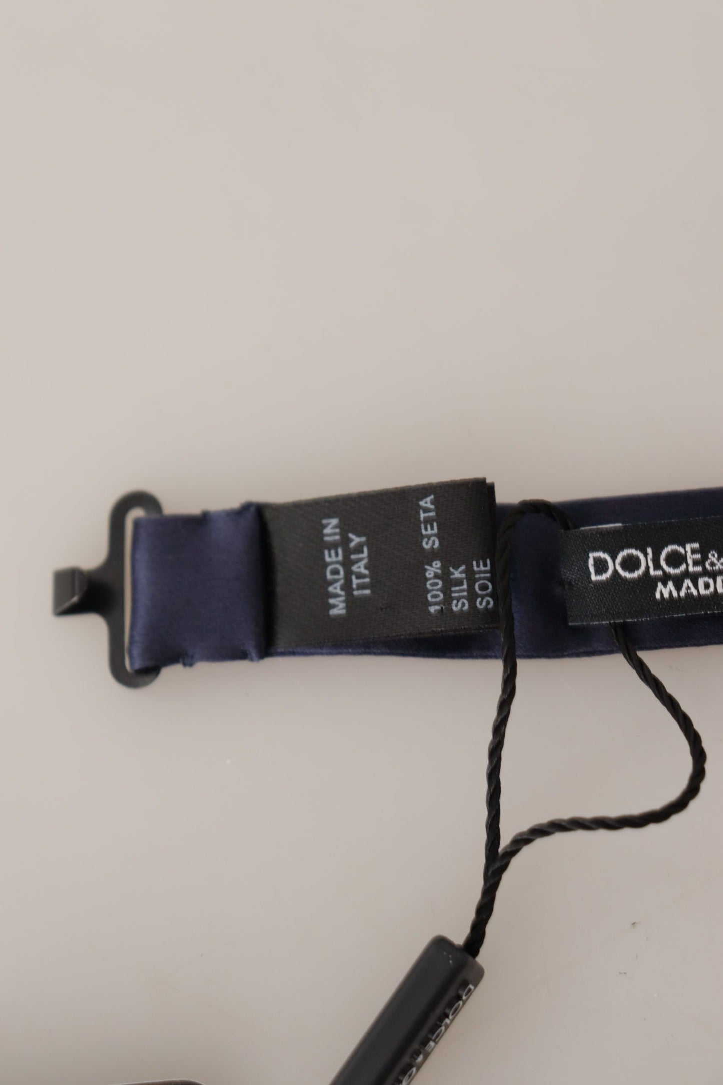 Приголомшлива шовкова синя краватка-метелик Dolce &amp; Gabbana