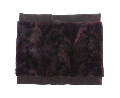Хутровий шарф Dolce &amp; Gabbana Exquisite Purple NIK