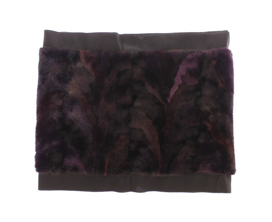 Хутровий шарф Dolce &amp; Gabbana Exquisite Purple NIK