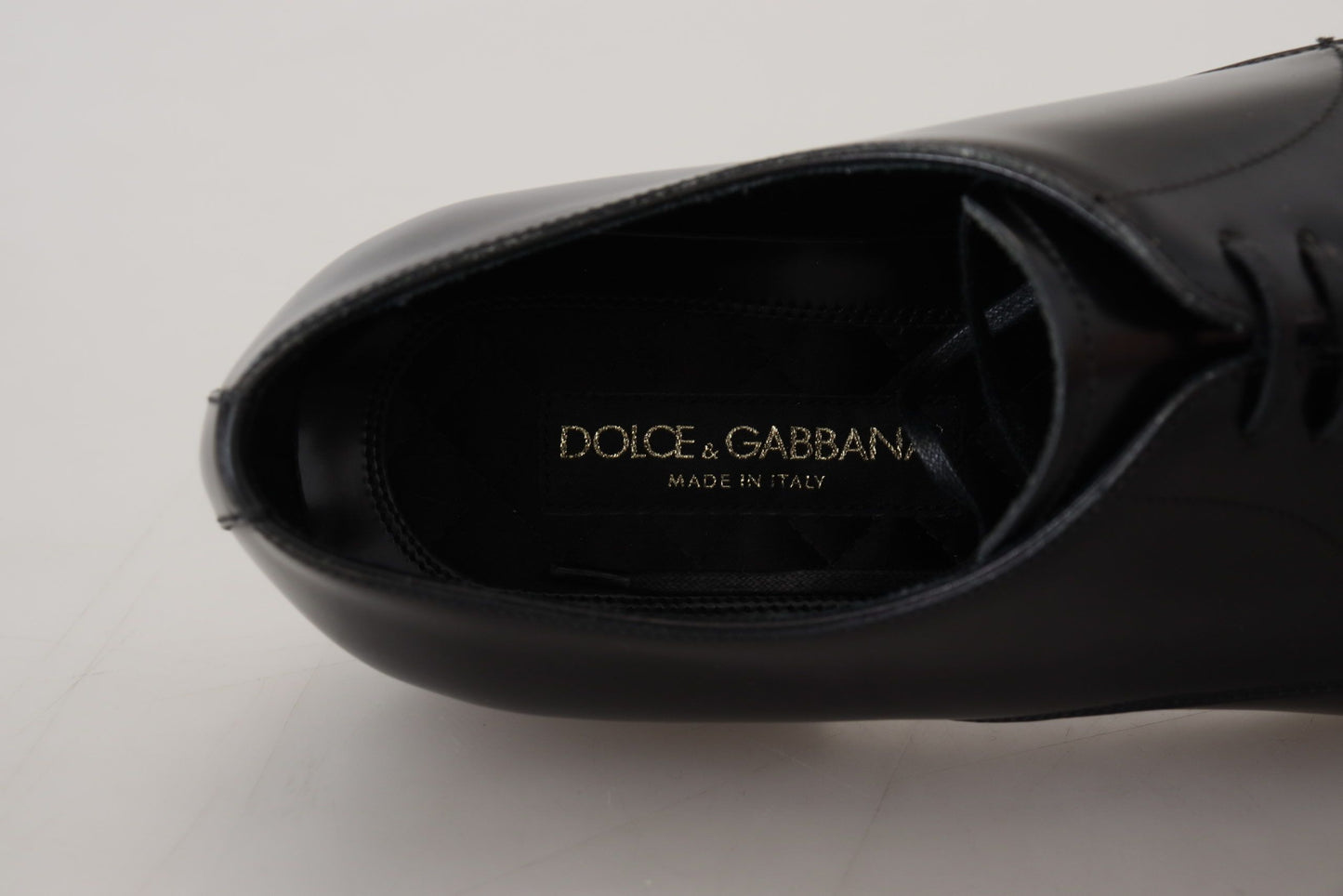 Елегантні чорні шкіряні туфлі дербі Dolce &amp; Gabbana