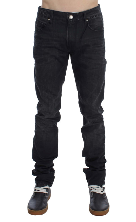 Італійські чоловічі джинси Acht Sleek Grey Slim Fit