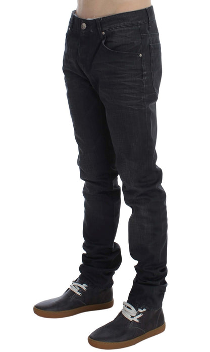 Італійські чоловічі джинси Acht Sleek Grey Slim Fit