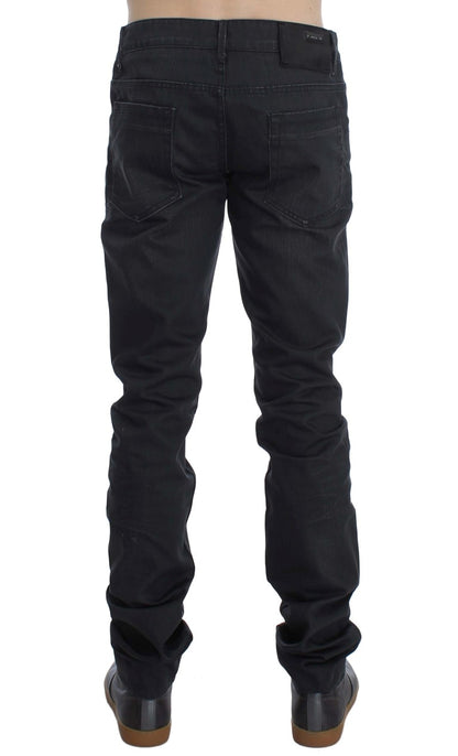 Італійські чоловічі джинси Acht Sleek Grey Slim Fit