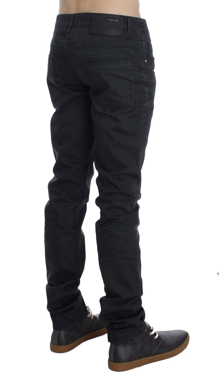 Італійські чоловічі джинси Acht Sleek Grey Slim Fit