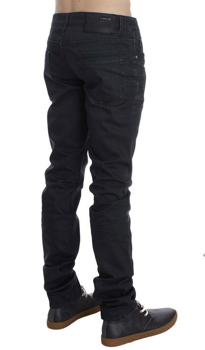 Італійські чоловічі джинси Acht Sleek Grey Slim Fit