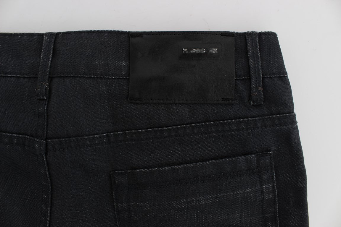 Італійські чоловічі джинси Acht Sleek Grey Slim Fit