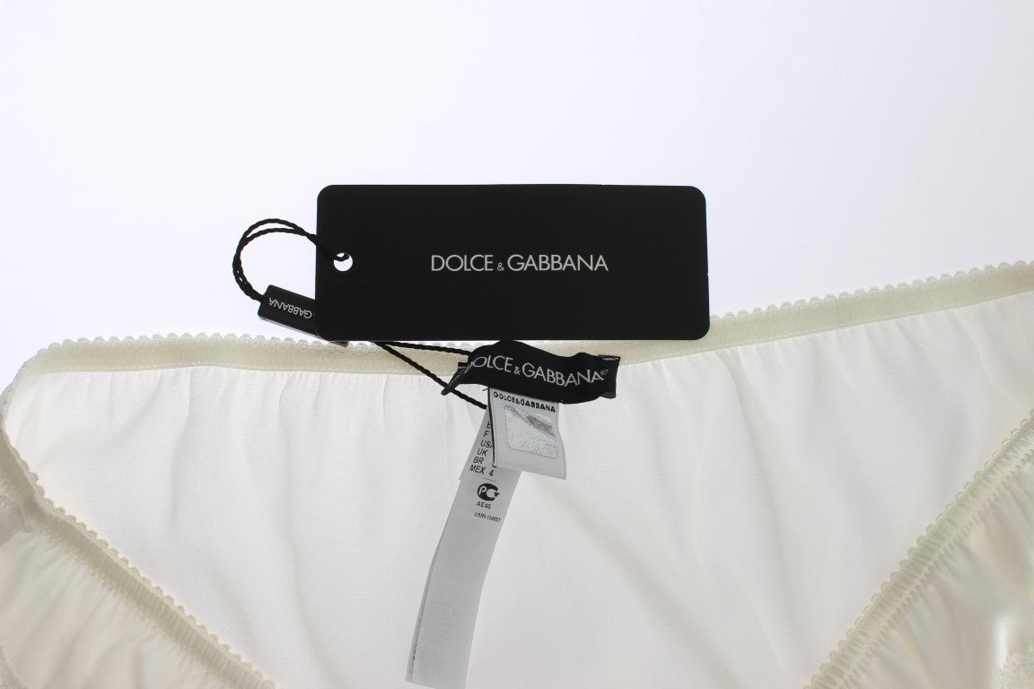 Елегантна нижня білизна Dolce &amp; Gabbana зі суміші білого шовку