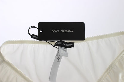 Елегантна нижня білизна Dolce &amp; Gabbana зі суміші білого шовку