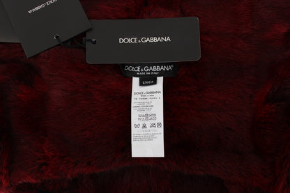 Розкішний хутряний хутровий шарф із капюшоном Dolce &amp; Gabbana