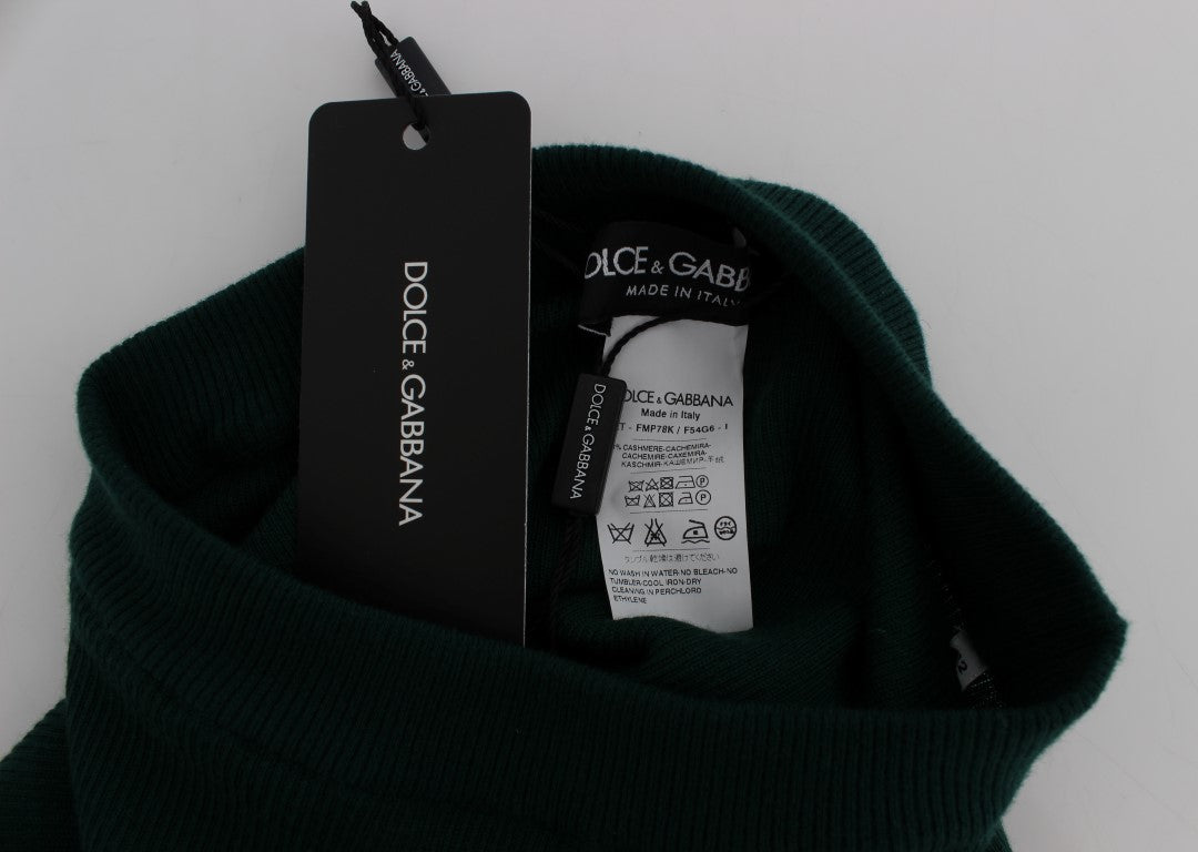 Кашемірові штани з високою талією Dolce &amp; Gabbana Emerald Treasure