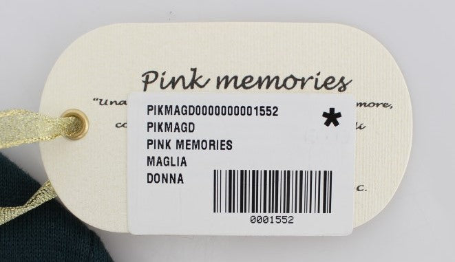 Елегантний зелений бавовняний светр-джемпер PINK MEMORIES