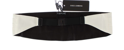 Ексклюзивний білий шовковий пояс Dolce &amp; Gabbana