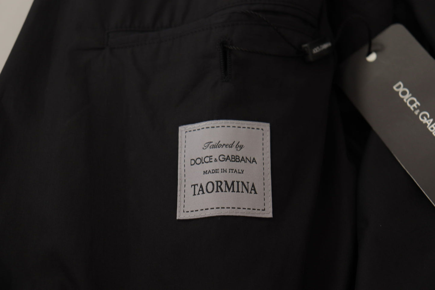 Елегантний чорний бавовняний піджак Dolce &amp; Gabbana Taormina