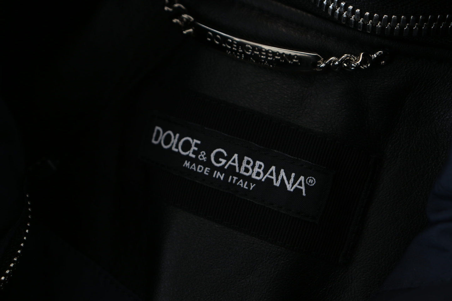 Елегантний чорний бомбер Dolce &amp; Gabbana