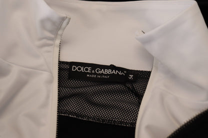 Елегантний чорний бомбер Dolce &amp; Gabbana з капюшоном