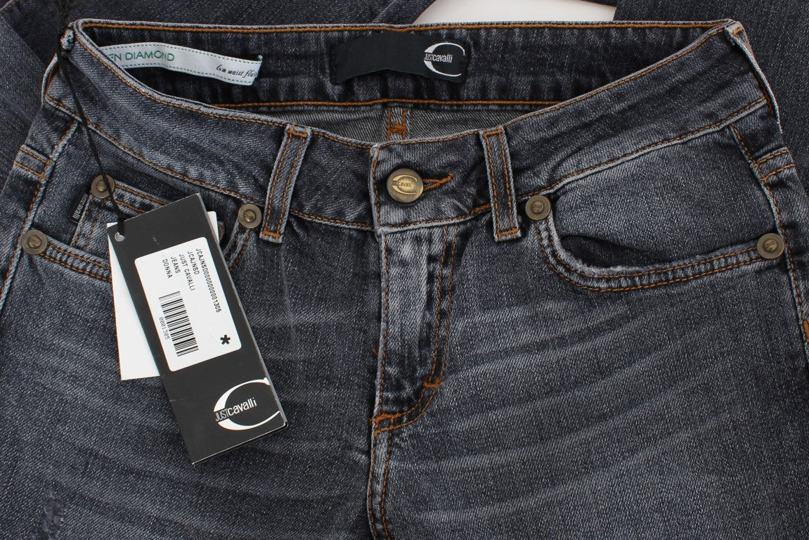 Джинси Cavalli Slim Fit Green Diamond Blue Wash