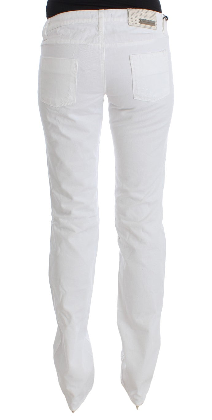 Костюм National Chic Slim Fit Білі бавовняні джинси