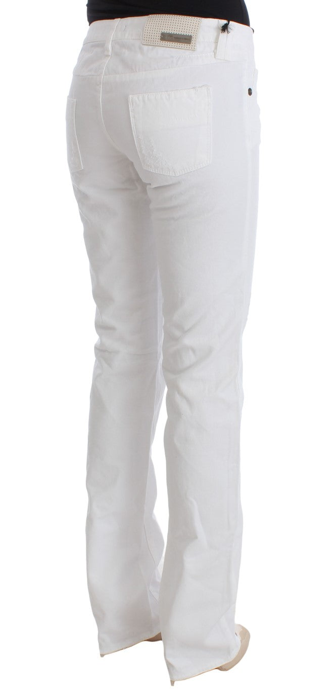 Костюм National Chic Slim Fit Білі бавовняні джинси