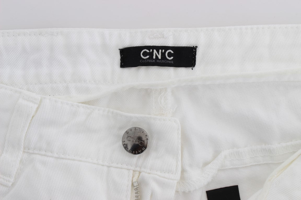 Костюм National Chic Slim Fit Білі бавовняні джинси