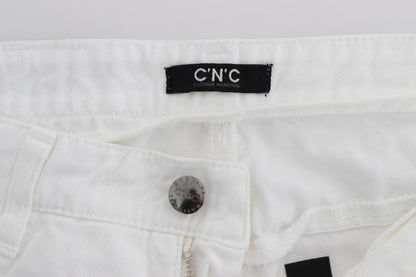 Костюм National Chic Slim Fit Білі бавовняні джинси