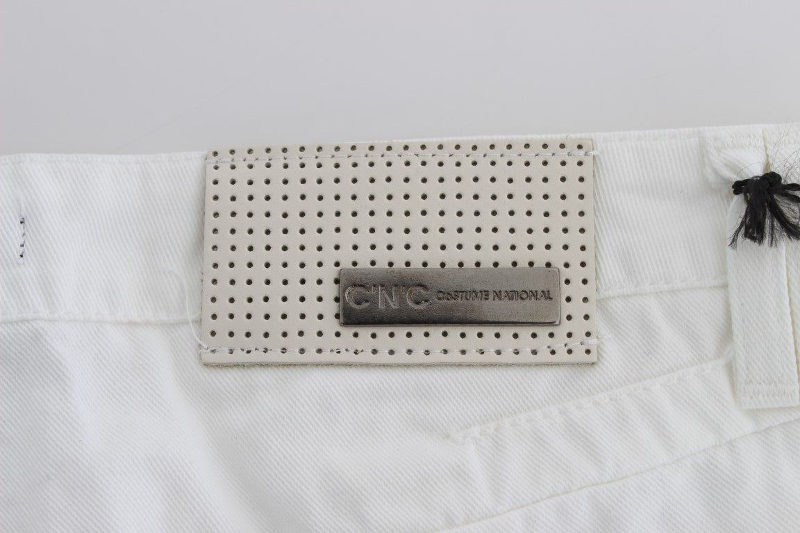 Костюм National Chic Slim Fit Білі бавовняні джинси