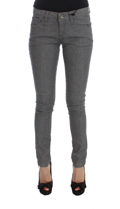 Сірі дизайнерські джинси Slim-Fit у стилі National Chic