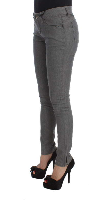 Сірі дизайнерські джинси Slim-Fit у стилі National Chic