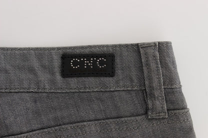 Сірі дизайнерські джинси Slim-Fit у стилі National Chic