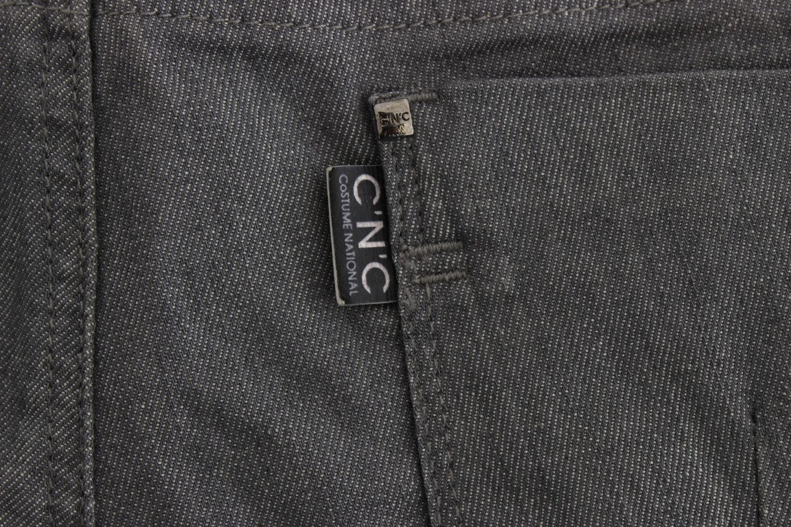 Сірі дизайнерські джинси Slim-Fit у стилі National Chic